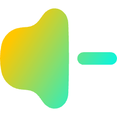 Volume Down Icon from Flex Gradient Set
