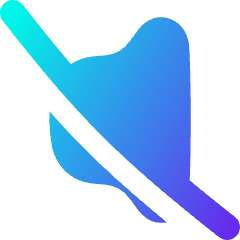 Volume Off Icon from Flex Gradient Set