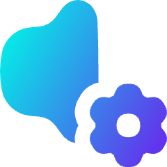 Volume Setting Gear Icon from Flex Gradient Set