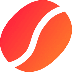 Coffee Bean Icon from Flex Gradient Set