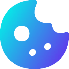 Cookie Bite Icon from Flex Gradient Set