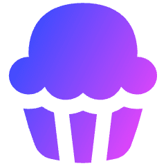 Cupcake Icon from Flex Gradient Set