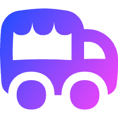 Food Truck Event Fair Icon from Flex Gradient Set