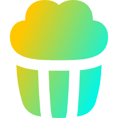 Popcorn Icon from Flex Gradient Set