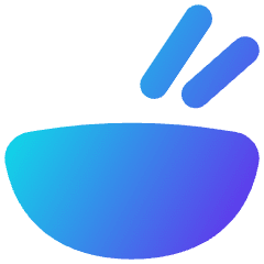 Bowl Chop Stick Icon from Flex Gradient Set