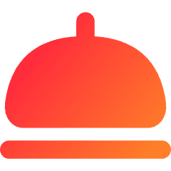 Serving Dome Icon from Flex Gradient Set