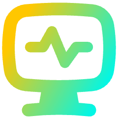 Heart Rate Monitor Icon from Flex Gradient Set