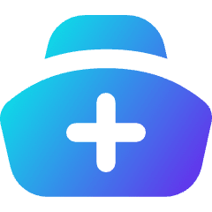 Nurse Hat Icon from Flex Gradient Set