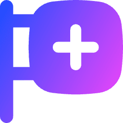 Hospital Sign Icon from Flex Gradient Set