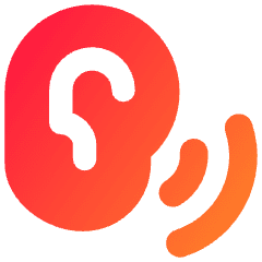 Ear Hearing Icon from Flex Gradient Set