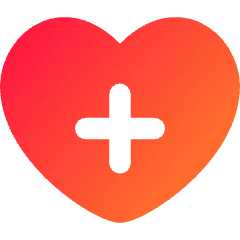 Heart Cross Icon from Flex Gradient Set