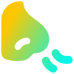 Nose Smell Icon from Flex Gradient Set