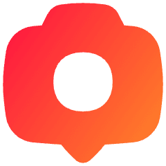 Camera Setting Pin Icon from Flex Gradient Set