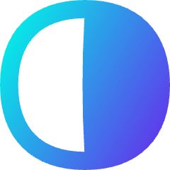 Right Half Shadow Circle Icon from Flex Gradient Set