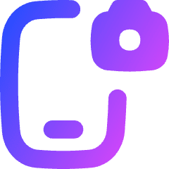 Mobile Phone Camera Icon from Flex Gradient Set