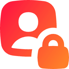 Portrait Lock Icon from Flex Gradient Set