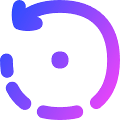 3d Rotate Z Axis Icon from Flex Gradient Set