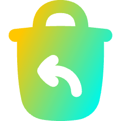 Empty Recycle Bin 1 Icon from Flex Gradient Set