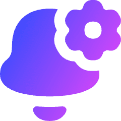 Alarm Setting Gear Icon from Flex Gradient Set