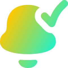 Enabled Bell Notification Icon from Flex Gradient Set