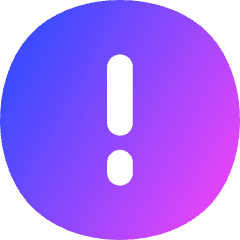 Warning Circle Icon from Flex Gradient Set