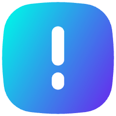 Warning Square Icon from Flex Gradient Set