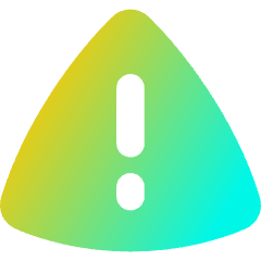 Warning Triangle Icon from Flex Gradient Set