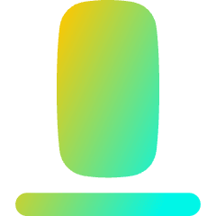 Align Bottom 2 Icon from Flex Gradient Set