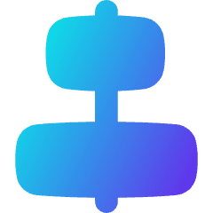 Align Horizontal Center 1 Icon from Flex Gradient Set