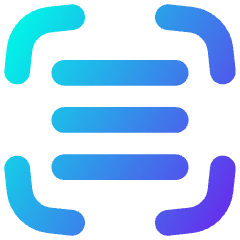 Align Three Horizontal Frame Icon from Flex Gradient Set