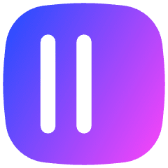 Align Two Left Square Icon from Flex Gradient Set