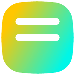 Align Two Top Square Icon from Flex Gradient Set