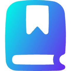 Bookmark Book Icon from Flex Gradient Set