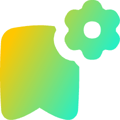 Bookmark Setting Gear Icon from Flex Gradient Set