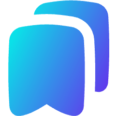 Double Bookmark Icon from Flex Gradient Set