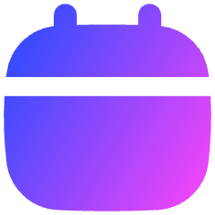 Blank Calendar Icon from Flex Gradient Set