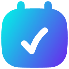 Calendar Check Icon from Flex Gradient Set