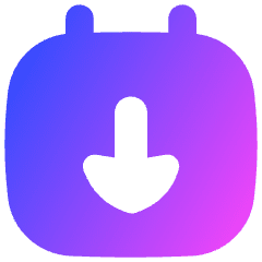 Calendar Download Icon from Flex Gradient Set