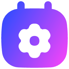 Calendar Setting Gear Icon from Flex Gradient Set