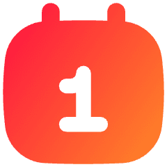 Daily Calendar Icon from Flex Gradient Set