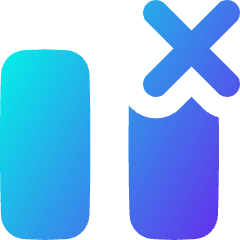 Delete Column Icon from Flex Gradient Set