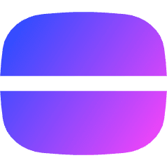 Rectangle Split Half Horizontal Icon from Flex Gradient Set
