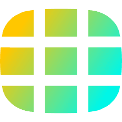 Rectangle Split Nine Icon from Flex Gradient Set
