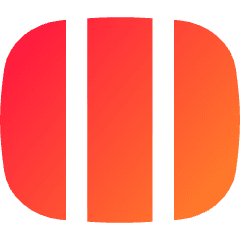 Rectangle Split Thirds Icon from Flex Gradient Set