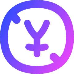 Non Commercial Yen Icon from Flex Gradient Set