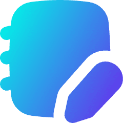 Notebook Icon from Flex Gradient Set