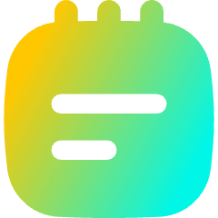 Notepad Text Icon from Flex Gradient Set