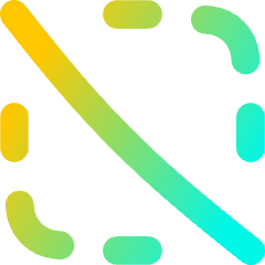 Selection Slash Icon from Flex Gradient Set