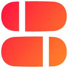 Dashboard Horizontal Pills Split 2 Icon from Flex Gradient Set