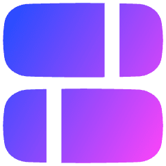 Dashboard Horizontal Rectangle Split 1 Icon from Flex Gradient Set